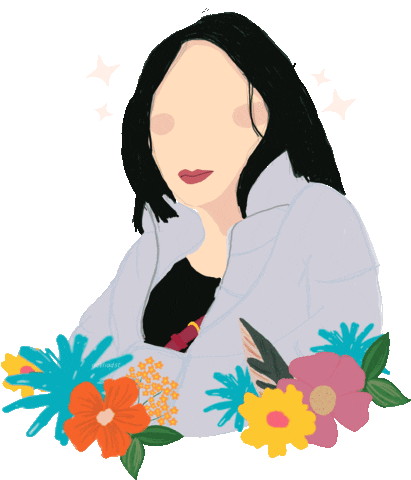 Illustration Flower Sticker