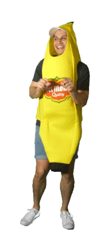 DelMonteFresh banana dancing banana funny banana banana suit Sticker