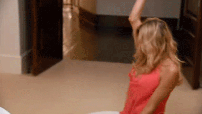 real housewives of beverly hills hair flip GIF