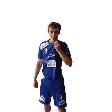 HandbalclubIzegem giphyupload handball bluewhitedynamite handbalclubizegem Sticker