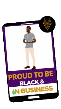 Small Business Logo Sticker by The Black Business Vault