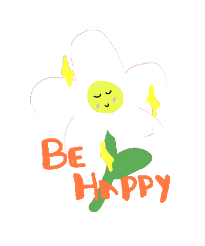 vecadoodles giphyupload happy flower feliz Sticker