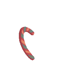 BananaB0o heart christmas candy canes Sticker