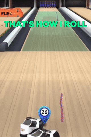 wannaplay giphygifmaker bowl bowling strike GIF