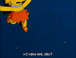 Checking In Lisa Simpson GIF by The Simpsons