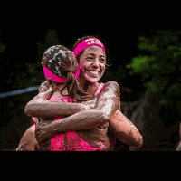 MuddyAngelRun friends hug happiness freude GIF