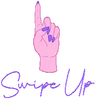 ellie___foster pink up swipe hand Sticker