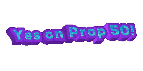 UFWupdates yes on prop 50 Sticker