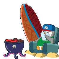 Summer Time Penguin Sticker by Pudgy Penguins