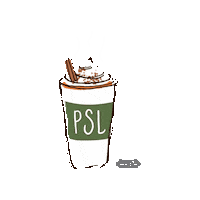 mudpiegift coffee fall psl pumpkin spice Sticker