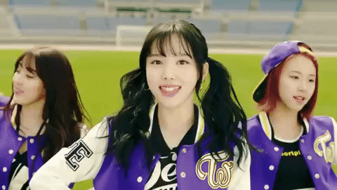 k-pop cheerleader GIF