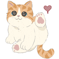 Cat Love Sticker by Kenangan Coffee