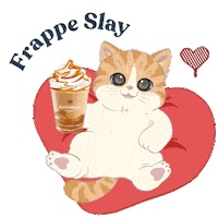 Cat Love Sticker by Kenangan Coffee
