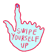 Swipe Up Sticker by E MERLIN MURRAY