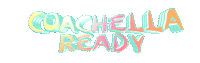 text coachella Sticker