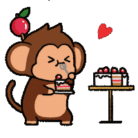 Hungry Cake Sticker by Chimpers