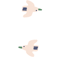 Bird Fly Sticker by POU DOU DOU official