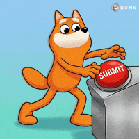 Stretching Red Button GIF by BONK