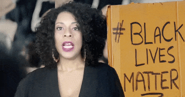 ComedianHollyLogan blm justice black lives matter fist GIF