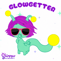 Gm Glow GIF by ShimmertheGlowworm
