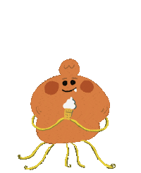 Monster Eating Sticker