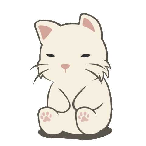 Sad Cat Sticker by kesanitw