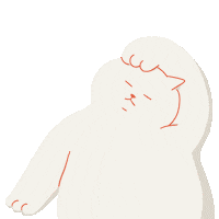 Cat Stretching Sticker