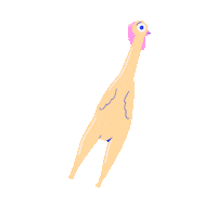 chicken nonsense Sticker by nerdo