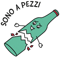 ecohera green trash glass broken Sticker