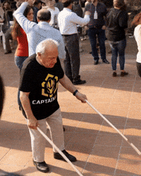 Old Man Dancing GIF by CaptainBNB