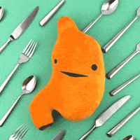 Hungry Nom Nom GIF by I Heart Guts