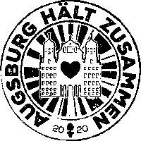 Corona Zusammen Sticker by FC Augsburg 1907