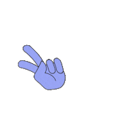 Hand Peace Sticker