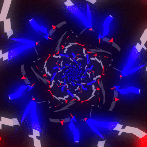 Mesmerizing Blue And Red GIF by xponentialdesign