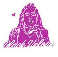 blackvelour love art girl pink Sticker