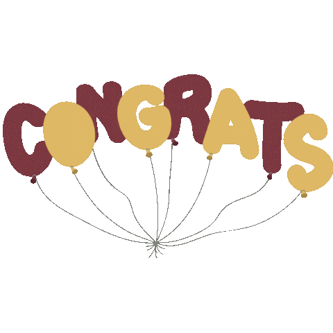 Gold Congrats Sticker by Florida State University