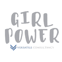 versatileconsultancy girlpower hiring recruitment vc Sticker