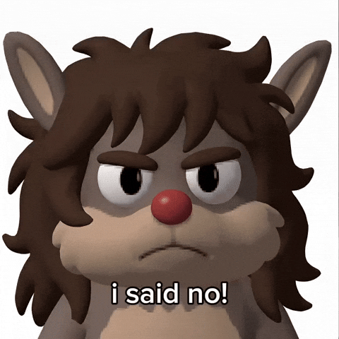 I Said No! by @meganacci