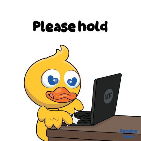 Please Hold Customer Service GIF by VeeFriends