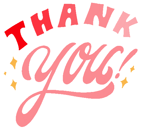 Thanks Thank You Sticker by jaginkstudio