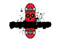 Superloop skate skateboard graffiti send it Sticker