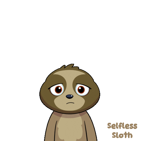 Eyeroll Sloth Sticker by VeeFriends