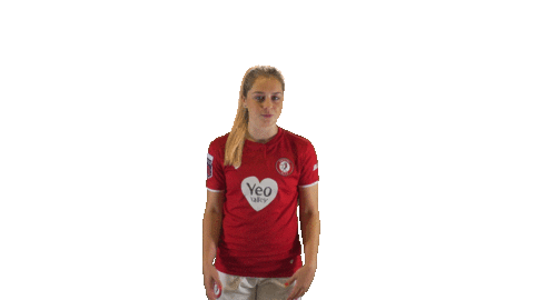 Bristol City Shrug Sticker by Barclays FAWSL