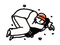 Sad Skateboarding Sticker