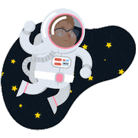 getbaff space stars science moon Sticker
