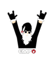 Santa Metalhead Sticker by EMP