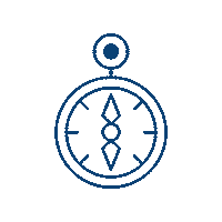Compass Boussole Sticker by Les Scouts ASBL