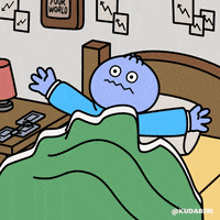 Tired Good Morning GIF by Kudaberi