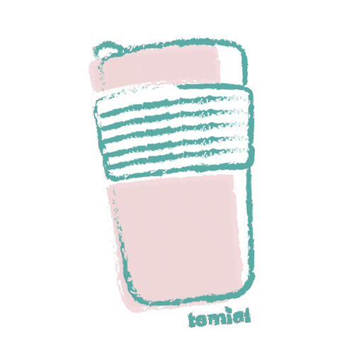 Heart Tea Sticker by INTEGR8