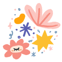 Fox Swimming Sticker by KEROKOO